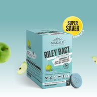 Makalu Riley Bact Organic Probiotic + Prebiotic for Men & Women to promote Digestion, Gut Health, Metabolism | 21 Effervescent Tabs|100% Vegan Gluten Free, Sugar Free - Life of Riley Supplements Trading LLC